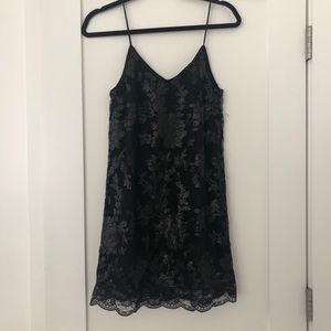 Black LF lace mini dress